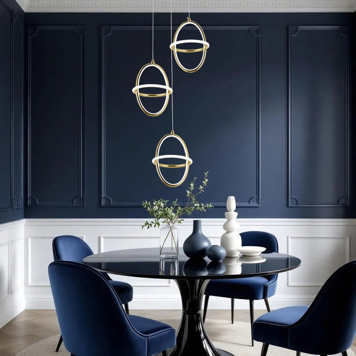 Lampada A Sospensione Led G064-3cpr Gold