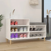 Scarpiera-Scaffale per scarpe Bianca 102x36x60 cm in Legno Multistrato 752096