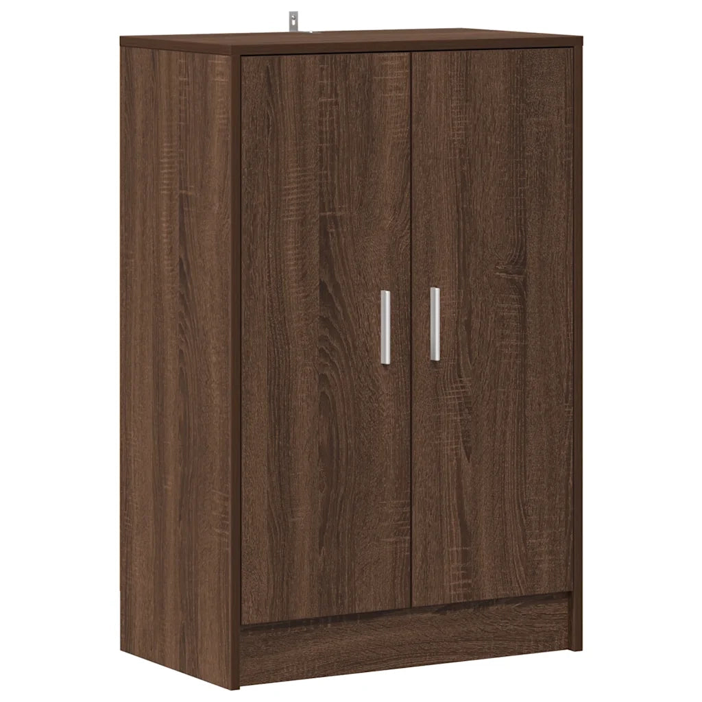 Scarpiera Rovere Marrone 60x35x92 cm in Legno Multistrato