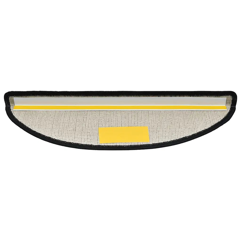 Tappetini per scale 20 pz 56x17x3 cm Antracite Semicircolari