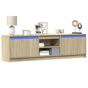 Mobile Porta TV con LED Rovere Sonoma 180x34x50cm in Truciolato 3307914