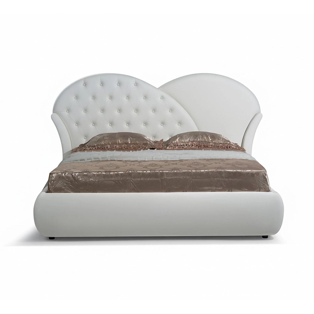 Letto con contenitore Marubi colore bianco