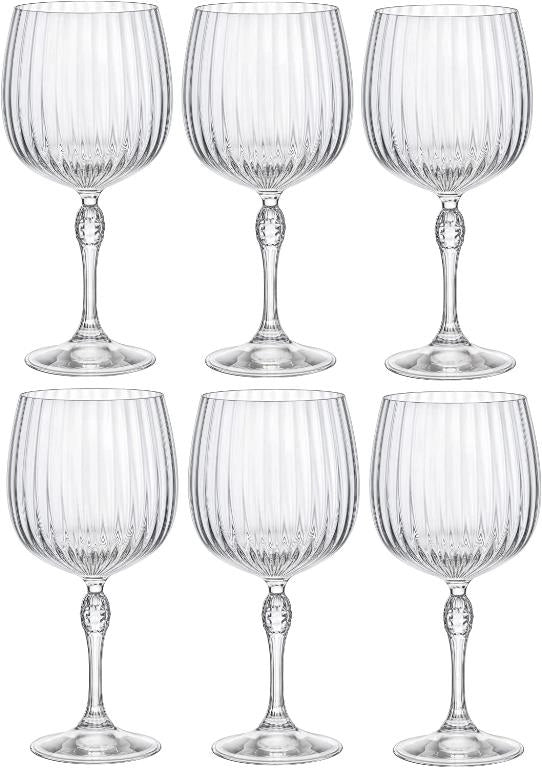 Set 6 Calici Bicchieri Gin Tonic America' 20s 74,5 cl Rocco Bormioli