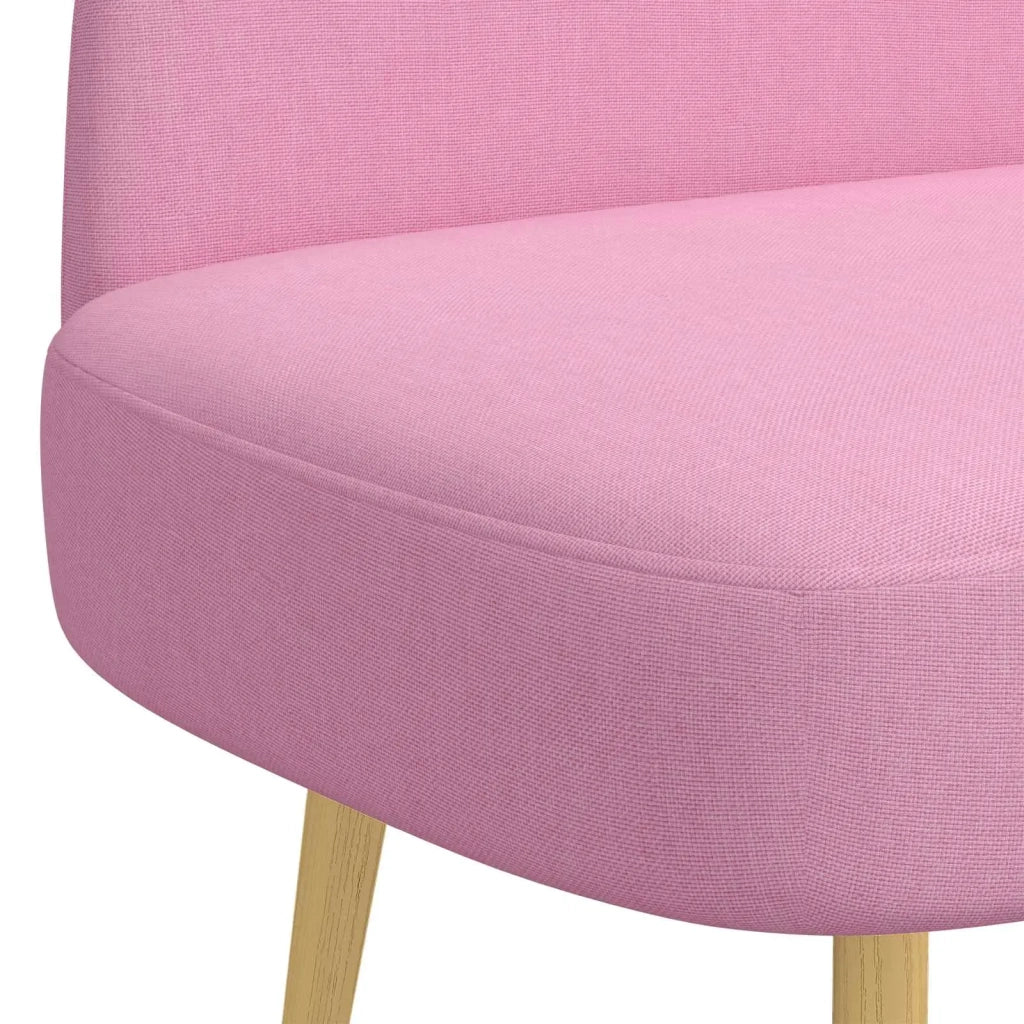 Panchina imbottita con schienale Rosa 110 x 60 x 76 cm CFW6060697