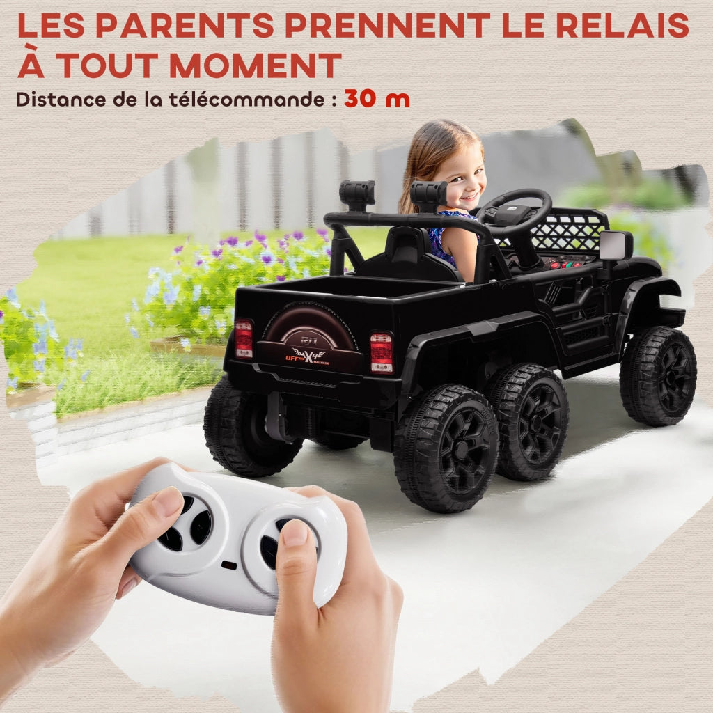Auto elettrica per bambini ¨C zephmum ¨C 122x62.5x65 cm nero