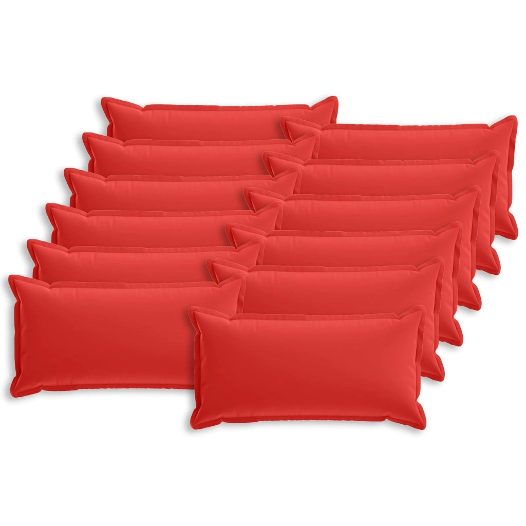 Federa 12 pcs HOUTEN Rosso 40 x 80 cm Poliestere 918312