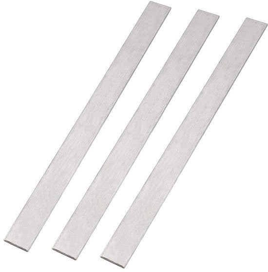 Strisce di Acciaio Inossidabile 304 - 3 Pezzi - 304 Acciaio Inossidabile - Strisce Metalliche - Acciaio Lavorato a Martello - Fai da Te per la Cucina - Molteplicamente Utilizzabile - Strisce Metalliche