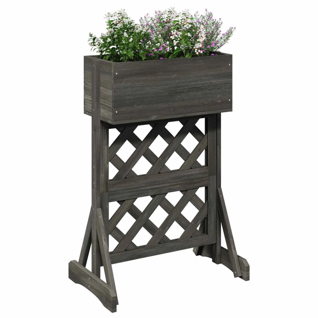 Trellis da Giardino Verticale Grigio 48 x 30 x 70,5 cm CFW6471505