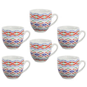 Set 6 Tazzine Tazze Caffè in Ceramica senza Piattini Zaira 3