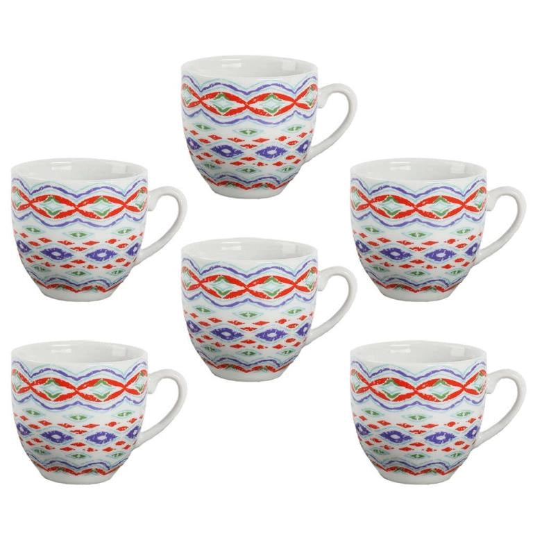 Set 6 Tazzine Tazze Caffè in Ceramica senza Piattini Zaira 3