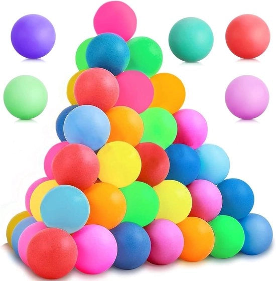 Palline da ping pong multifunzionali colorate per adulti - 60 pezzi