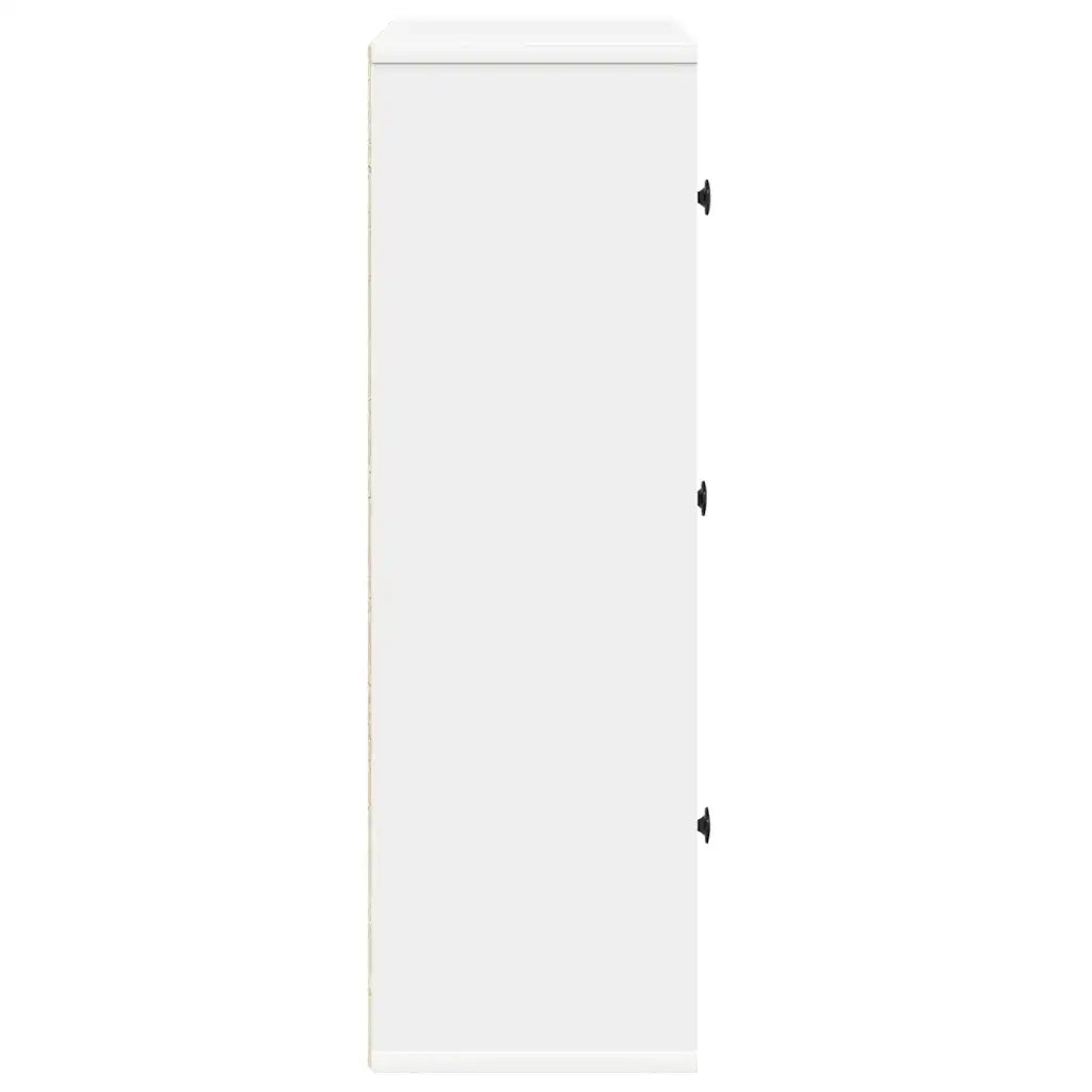 Libreria Bianca 60x24x76,5 cm in Legno Multistrato 860382