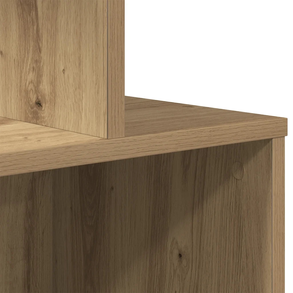 vidaXL Comodino Rovere Artigianale 35x35x55 cm in Legno Multistrato
