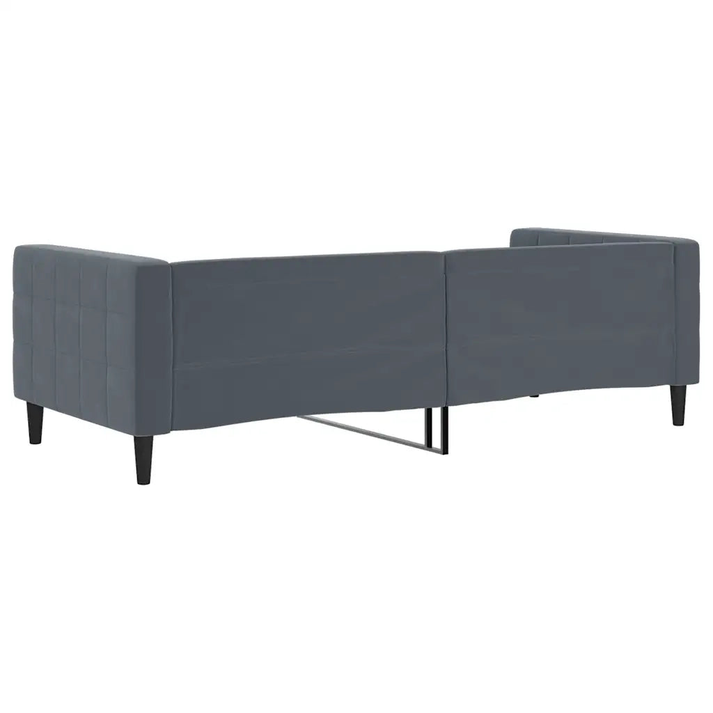 Letto da Giorno Grigio Scuro 90x200 cm in Velluto 354009