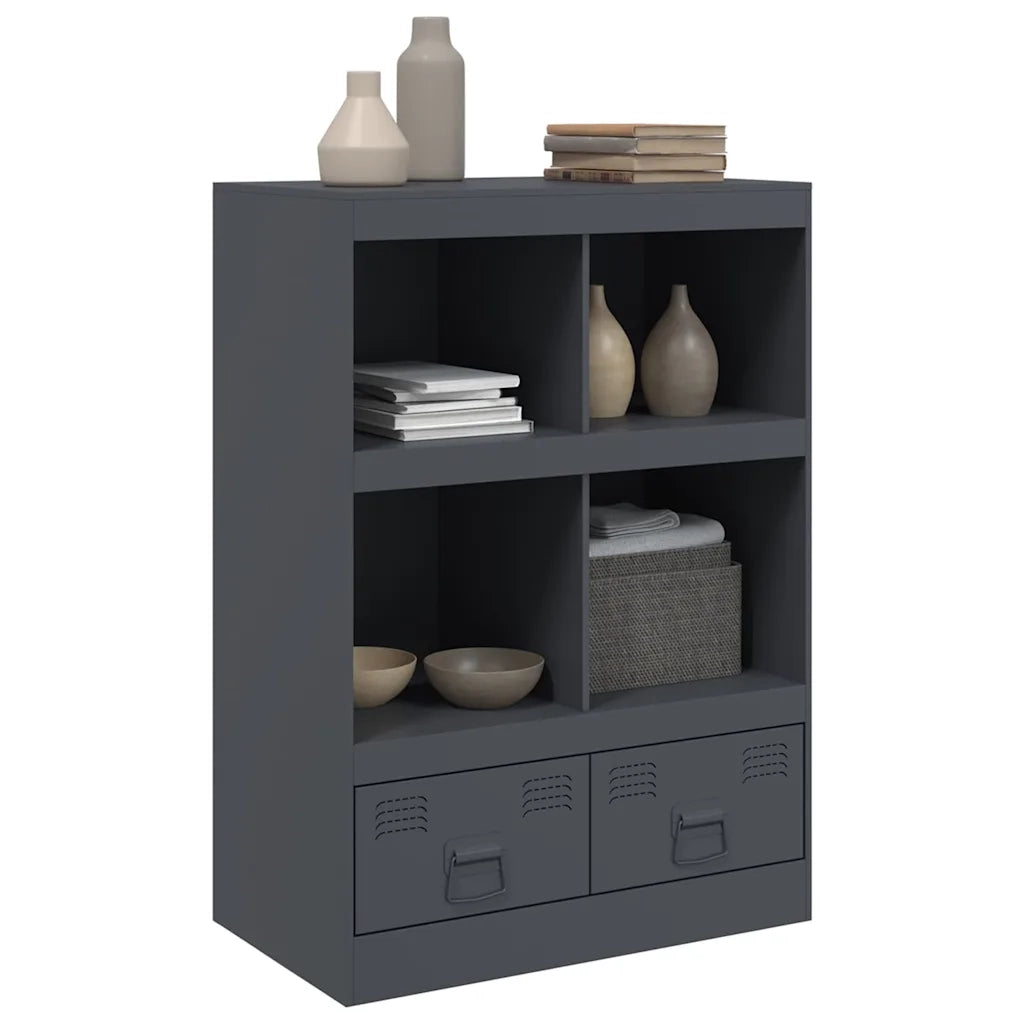 Credenza Antracite 67x39x95 cm in Acciaio