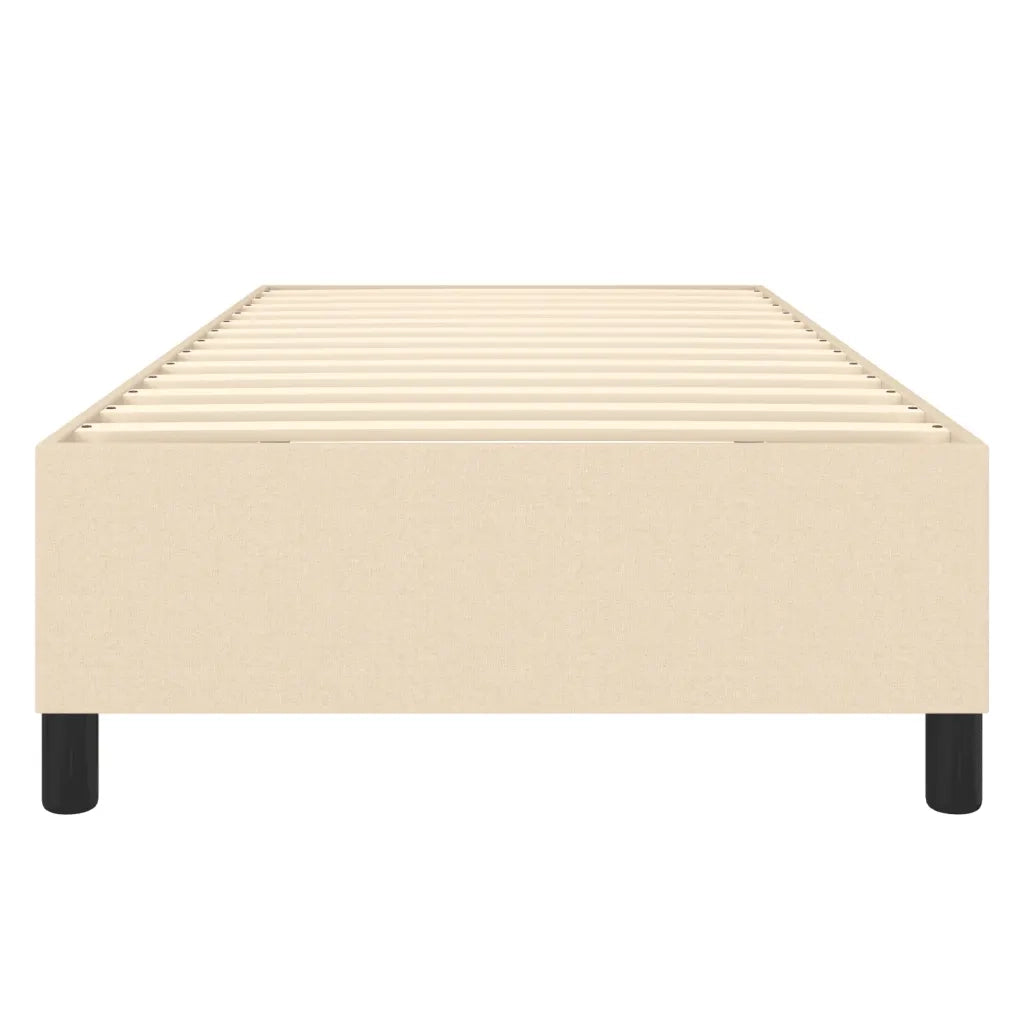 Struttura Letto a Rete a Molle Crema 90x190 cm in Tessuto 3120827