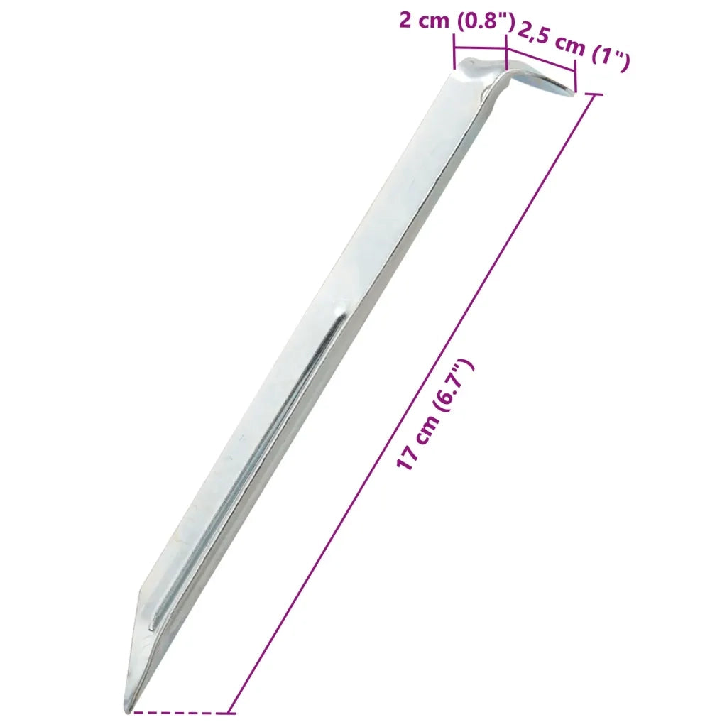 Picchetti per Tenda 24 pz 17 cm ?20 mm in Acciaio Zincato CFW1579084