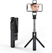 Telefonia cellulare selfie con treppa portatile con doppia luce LED adattabile per iPhone e Samsung