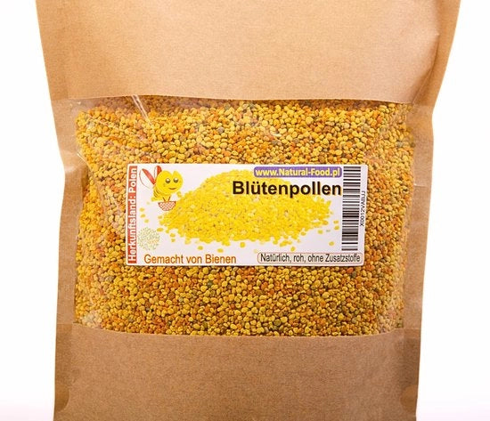 Bijenpollen naturale 1 kg - Rauw - Senza aggiunte - Qualità premium - Prodotto da api - Superalimento