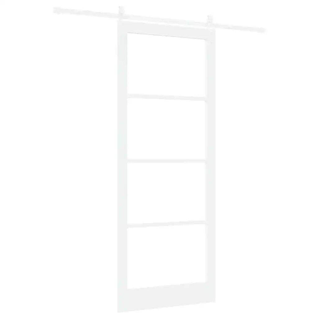 Porta Scorrevole Bianco 93 x 232 cm Legno e metallo 3332432