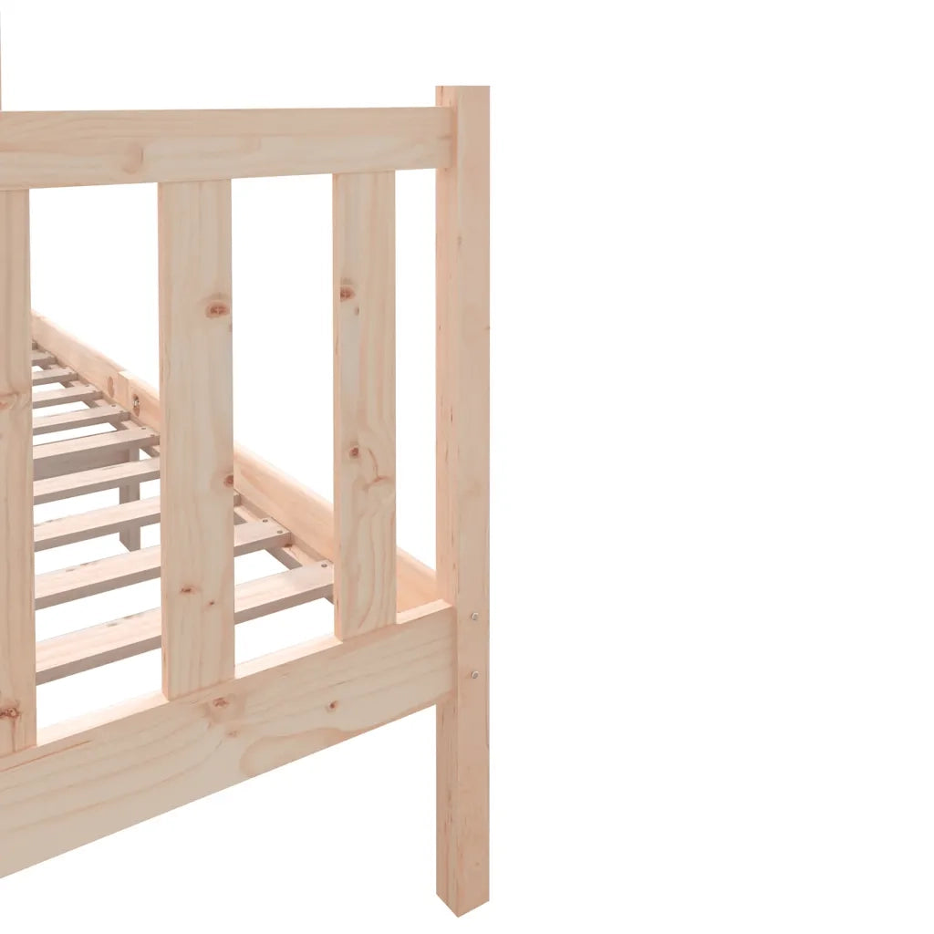 Giroletto-Struttura Letto in Legno Massello di Pino 140x190 cm 881921