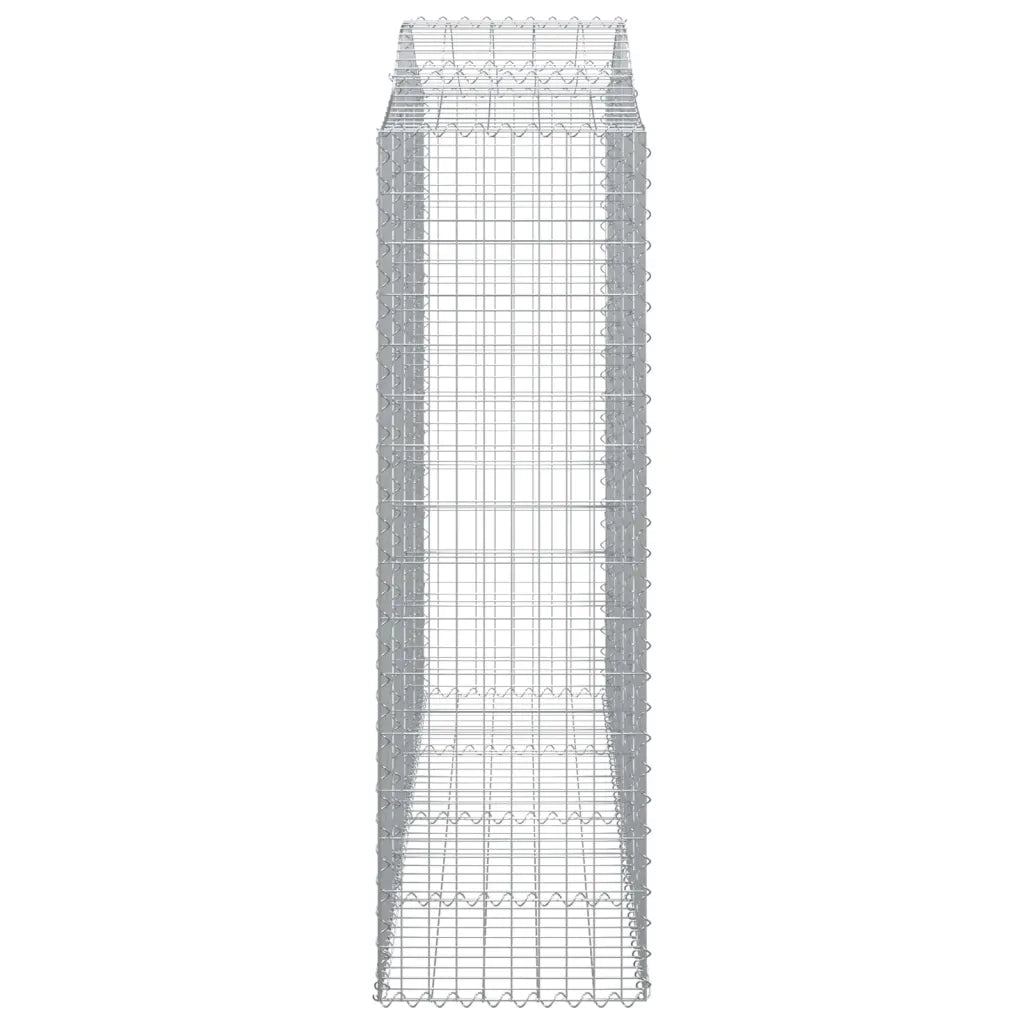 Cesti Gabbioni ad Arco 15 pz 200x50x160/180 cm Ferro Zincato 3145716