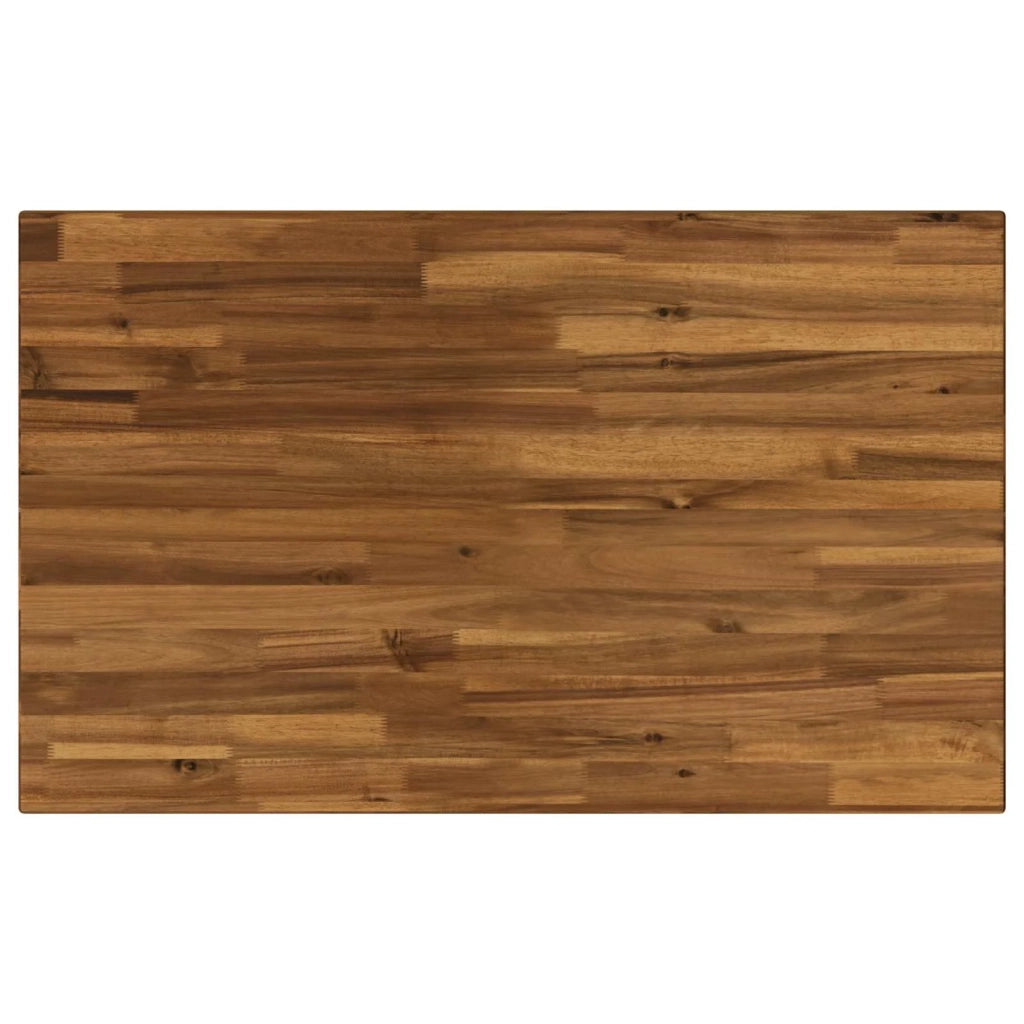 90 x 55 x 75 cm Legno di Acacia Massello Naturale e Caffè 938762