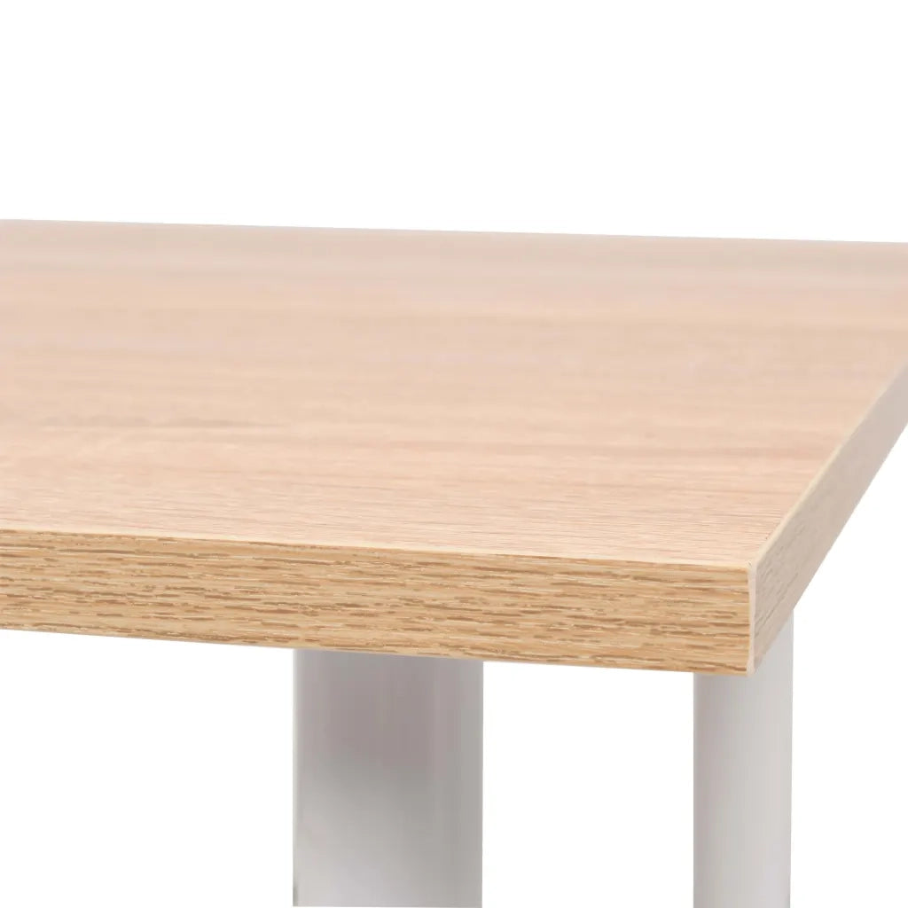 Tavolo da Pranzo 120x60x73 cm Rovere e Bianco 245728