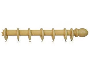 BASTONE IN LEGNO SENZA SUPPORTI Ø MM.35 NATURALE  cm.240