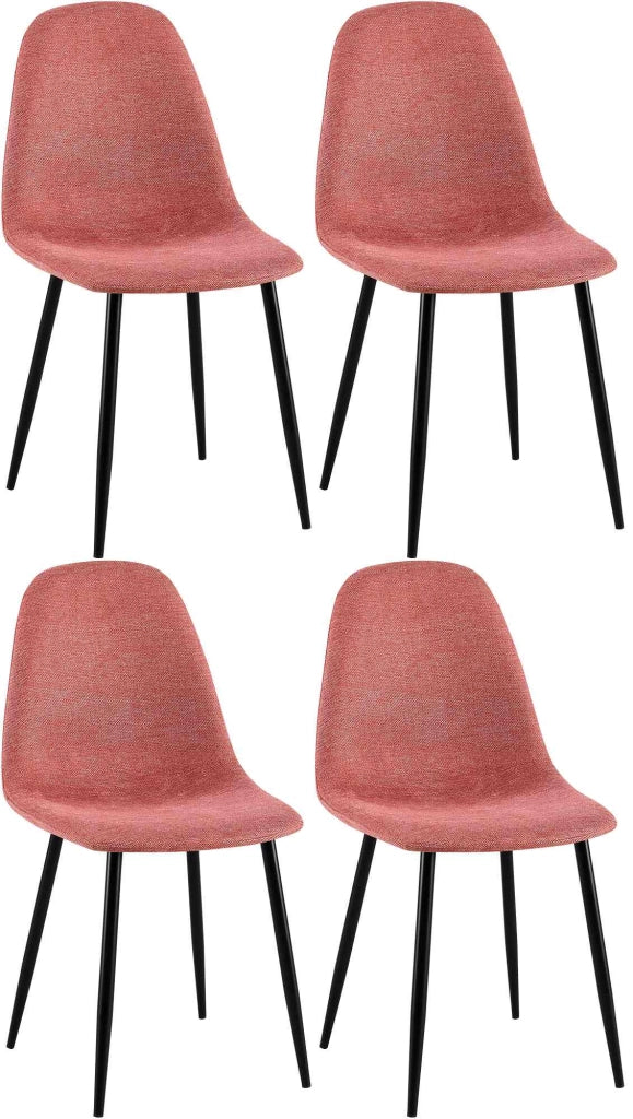 Set di 4 sedie per sala da pranzo in tessuto Napier 3