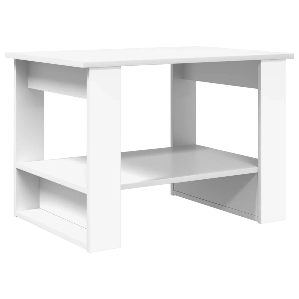 Tavolino da salotto | Tavolino da caff¨¨ | Tavolino da Soggiorno Bianco 72 x 50 x 50 cm Legno multistrato