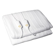 Scaldaletto coperta matrimoniale elettrico doppio 140x160 cm con 2 regolatori di temperatura 100% poliestere