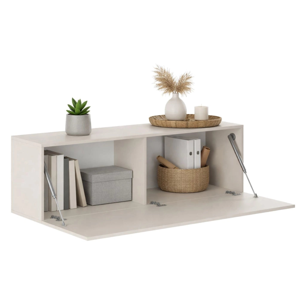 Laghetto, Mobile Pensile Modulabile, 150x40h cm Beige