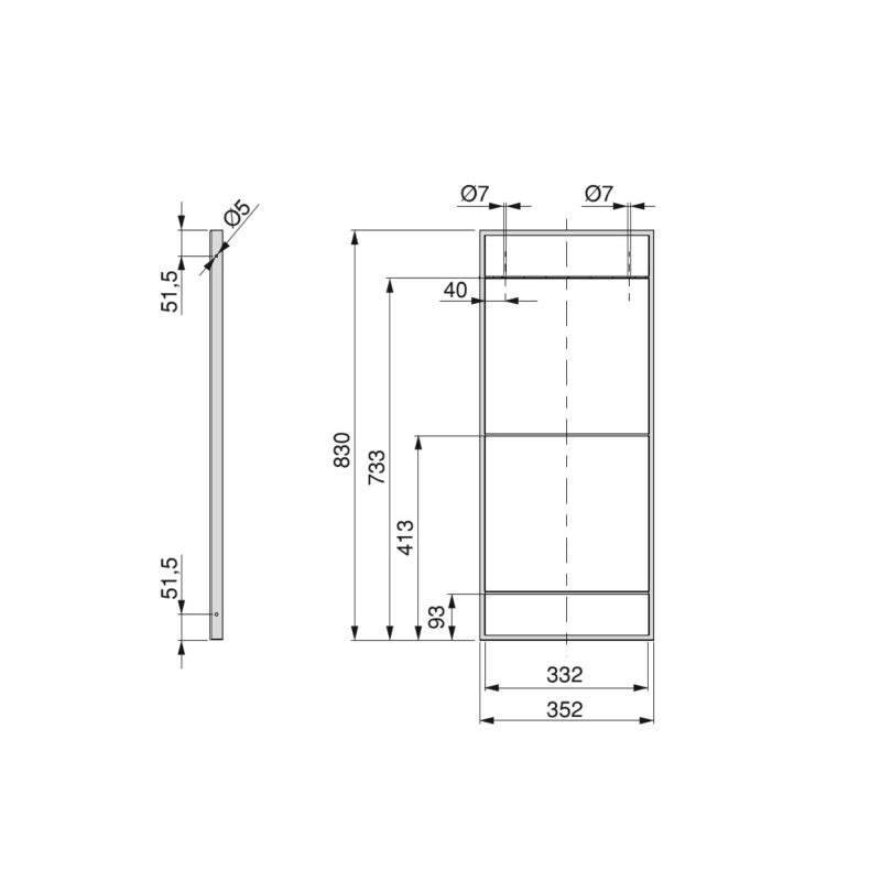 Set di telai per scaffali Lader, altezza 1150 mm, Acciaio, Verniciato nero