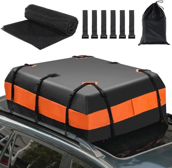 Dakporta per auto, 600 litri di capacità di stoccaggio con mattonella antiscivolo, cinture e ganci di chiusura