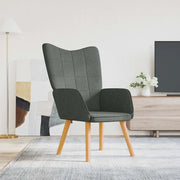 Divano Sedia-Poltrona Relax Grigio Scuro in Tessuto 414616