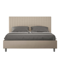 Letto Matrimoniale Francese 140x210 cm con Rete Sunny Tortora