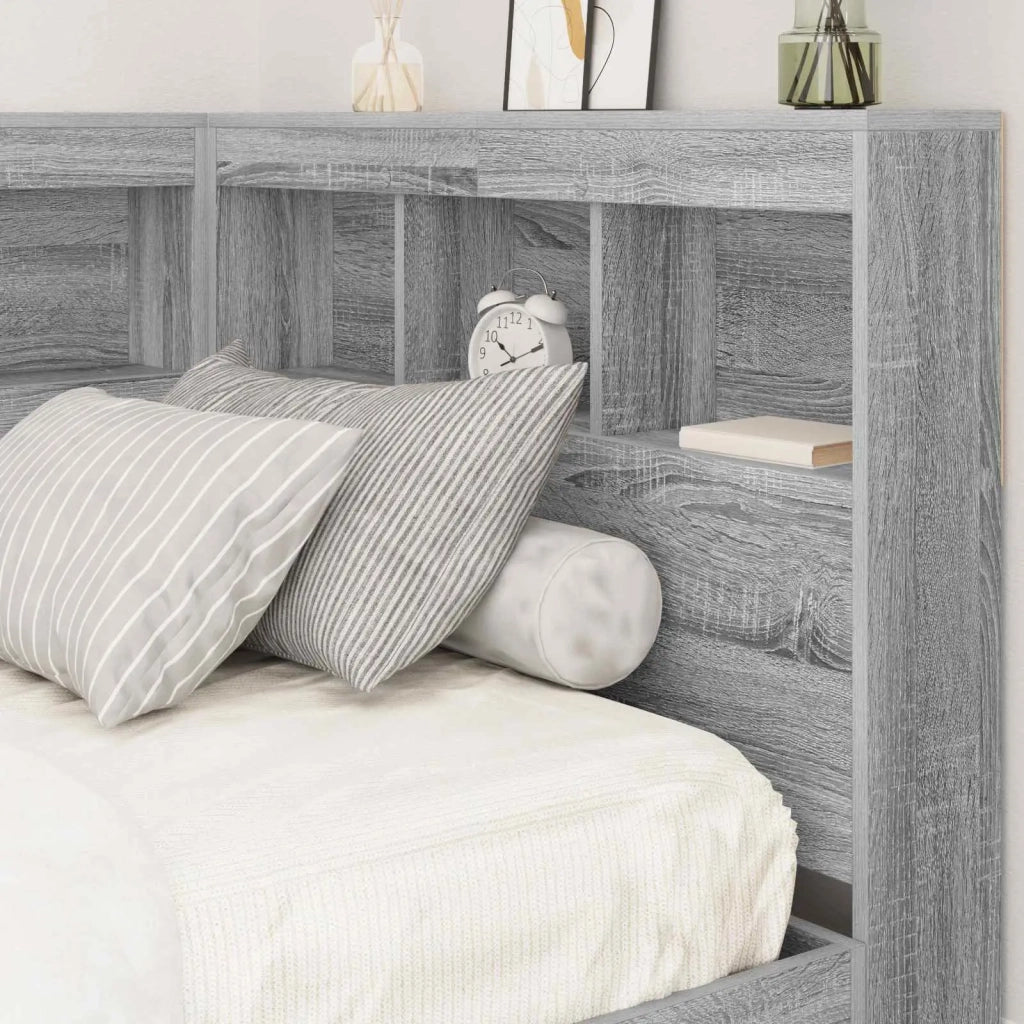 Testata contenitore Grigio Sonoma 100 cm Legno multistrato 3335466