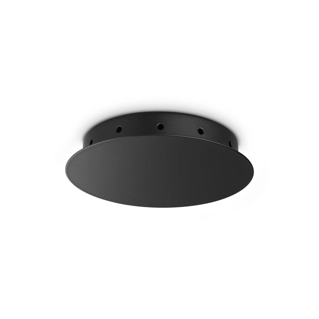 Rosone Magnetico Collezione ROSONE Finitura Nero Ø18 cm Altezza 3 cm Ideal Lux