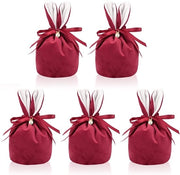 Borse di stoffa 5 pezzi - Borse di regalo per Pasqua Borse di stoffa per Pasqua Borse di stoffa per conigli Tote bag Borse di stoffa per regali di Pasqua Borse di stoffa di seta per Pasqua per contenere uova di Pasqua Caramelle Cioccolato