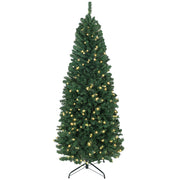 Albero di Natale Artificiale 180 cm ¨C zephmum ¨C Verde, LED Colorate, Telecomando, 899 Punte