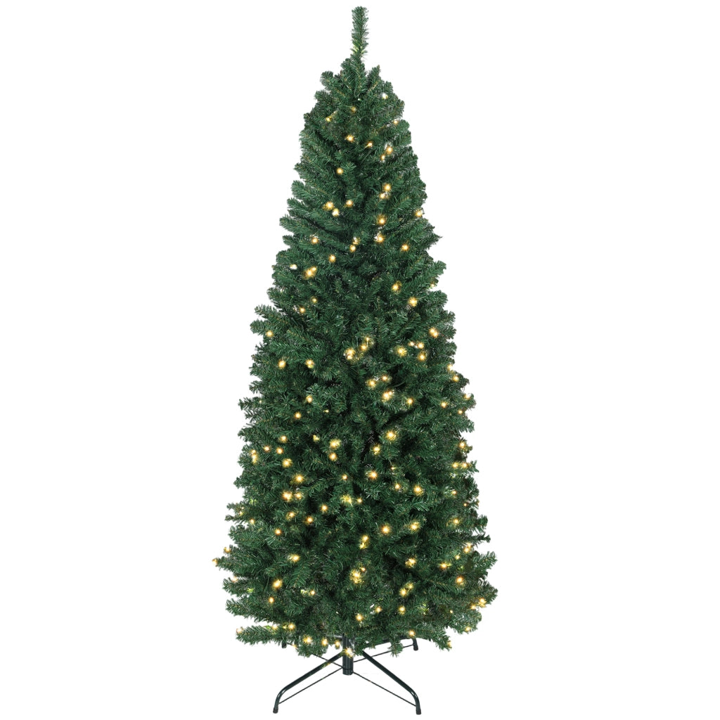 Albero di Natale Artificiale 180 cm ¨C zephmum ¨C Verde, LED Colorate, Telecomando, 899 Punte
