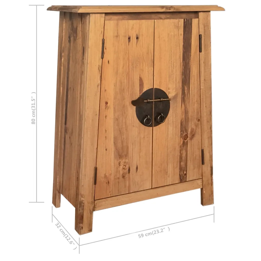 Set da Bagno 5 pz in Legno Massello di Pino 275425