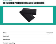 Protezione Catena per Bicicletta - Protezione per Manubrio - 2 Pezzi - Disegno a Gancio e Fiocco - Neoprene - Adatto per Biciclette a Cambio Multiplo - Protezione Manubrio