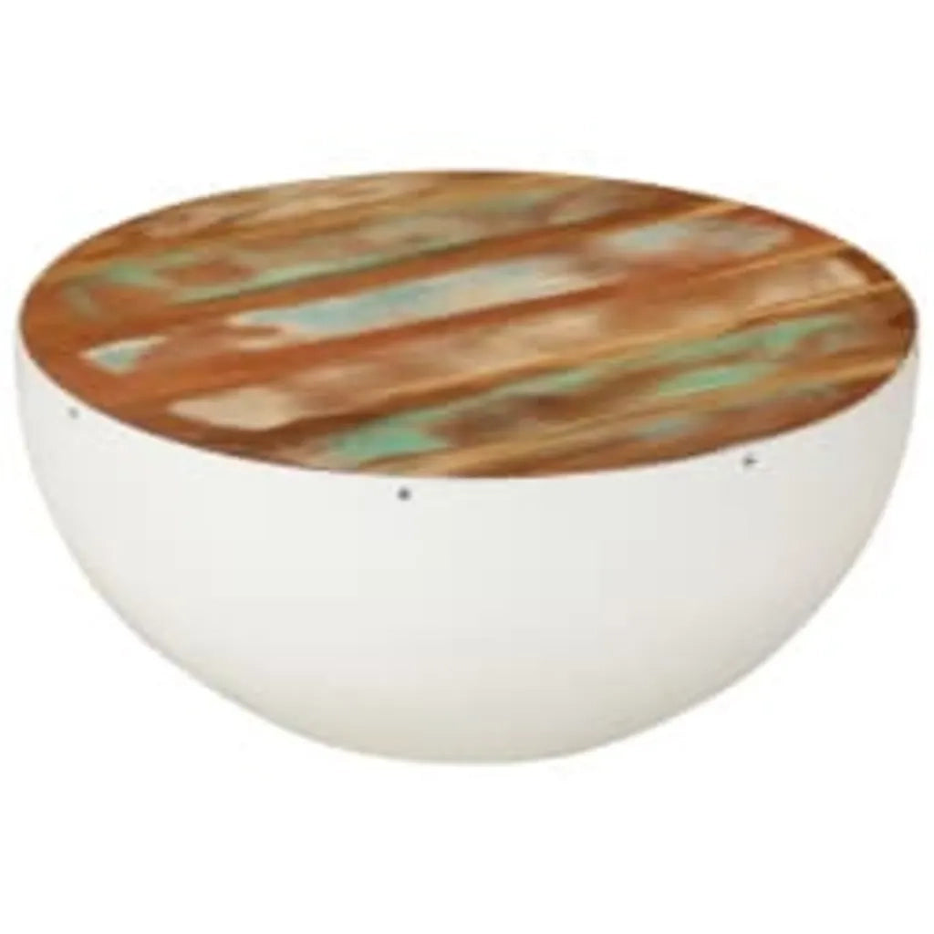 Tavolini da Salotto 2 pz a Forma di Palla in Legno di Recupero 243351