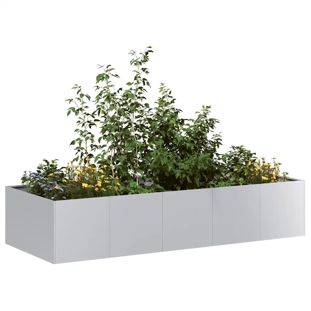 Fioriera 200x80x40 cm in Acciaio Zincato 860757