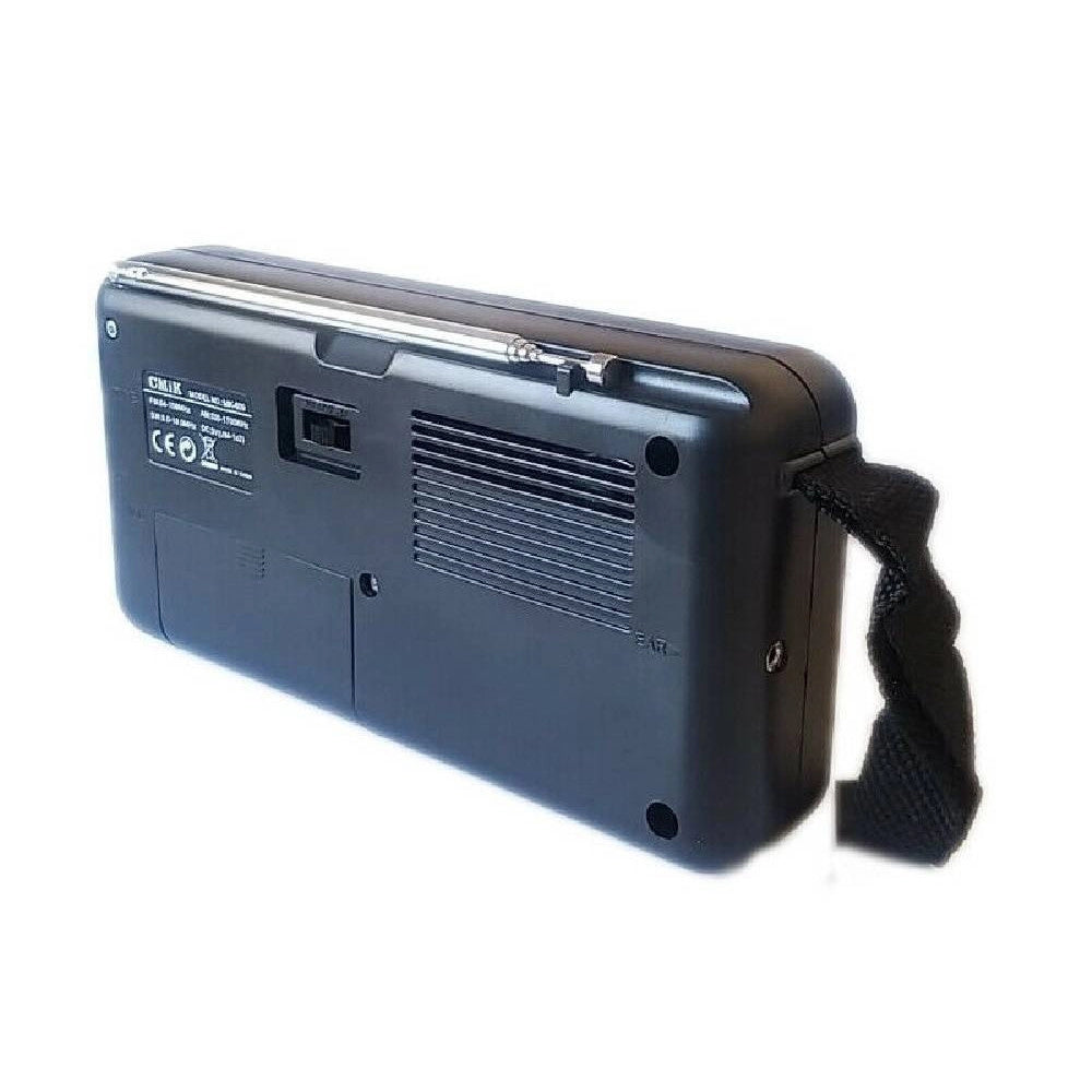 Trade Shop - Mini Radio Portatile Radiolina Fm Vintage Lettore Mp3 Usb Microsd Cmik Mk-609 -