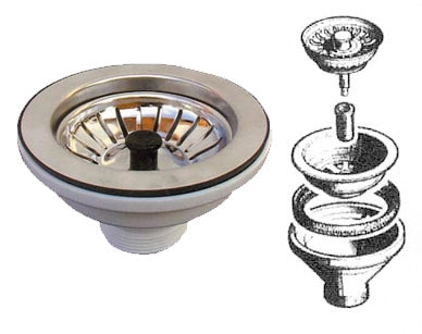 PILETTA BASKET FORO 3 1/2 E TAPPO ATTACCO 11/2*- 1,0 pz