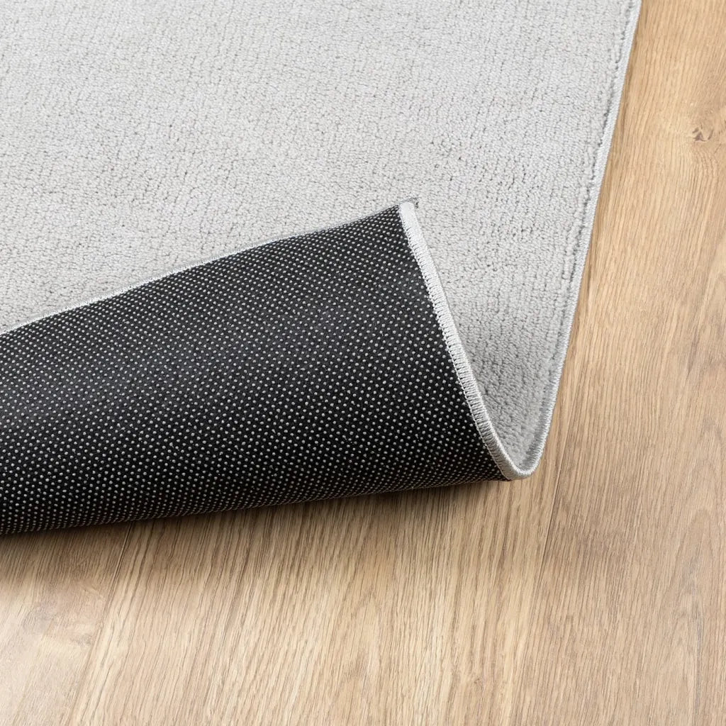 Tappeto del soggiorno | Tappeto OVIEDO a Pelo Corto Grigio 80x250 cm
