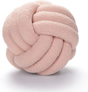 Cuscino a Knob - Cuscino Decorativo a Forma Circolare - Arredamento Camera da Soggiorno - Prodotto Artigianale Design morbido - 22CM di diametro - Rosa Pomo